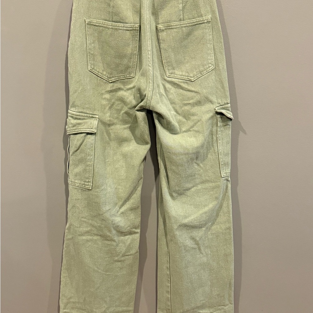 *GENTLY WORN* Women's Cider XS Alessia Solid Cargo Jeans - Picture 2 of 9